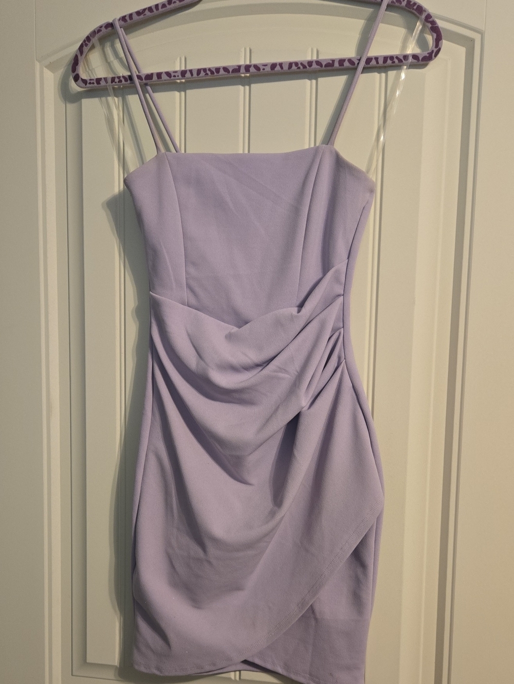 Windsor Lilac Draped Mini Bodycon Dress